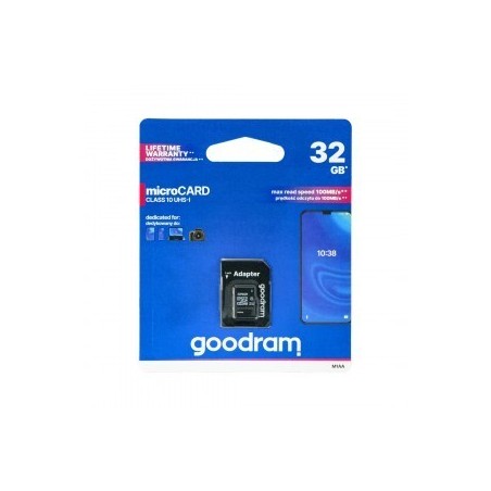 Atminties korta GOODRAM MicroSD 32GB (class10 UHS-I) + SD Adapteris