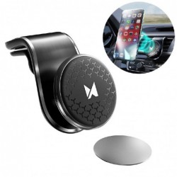Automobilinis universalus telefono laikiklis Wozinsky WMH-03 tvirtinamas ant ventiliacijos groteliu, magnetini