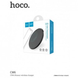 Belaidis ikroviklis HOCO CW6 Homey (palaiko QI standarta) juodas