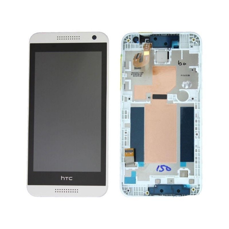 Ekranas HTC Desire 610 su lietimui jautriu stikliuku su remeliu baltas originalus (service pack)