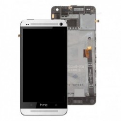 Ekranas HTC One Mini su lietimui jautriu stikliuku su remeliu baltas originalus (used Grade C)