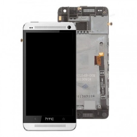Ekranas HTC One Mini su lietimui jautriu stikliuku su remeliu baltas originalus (used Grade C)