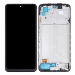 Ekranas Xiaomi Redmi Note 10S su lietimui jautriu stikliuku su remeliu juodas originalus (service pack)