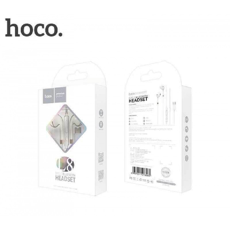 Laisvu ranku iranga HOCO L8 type-C balta (jungiasi per Bluetooth)
