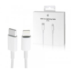 USB kabelis Apple "USB-C (Type-C) to Lightning Cable" (2M) (A1702/A2441) iPhone/iPad/iPod/Macbook/iMac/AirPods