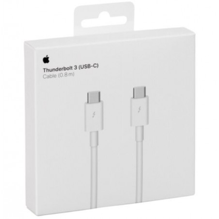 USB kabelis Apple Thunderbolt 3 "USB-C (Type-C) to USB-C (Type-C)" (0.8M) (A1896) iPad/Macbook/iMac originalus