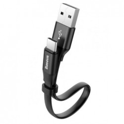 USB kabelis Baseus type-C 0.23m (2A) juodas