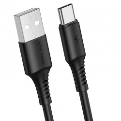 Kabelis Borofone BX47 Coolway USB - TYPE C 1.0m 3A juodas
