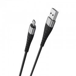 Kabelis Borofone BX32 Munificen USB - MicroUSB 1.0m 5A juodas