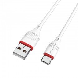 Kabelis Borofone BX17 Enjoy USB - Type-C 1.0m 2A baltas