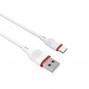 Kabelis Borofone BX17 Enjoy USB - Type-C 1.0m 2A baltas