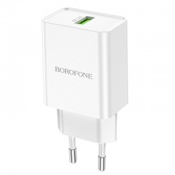 Įkroviklis Borofone BN5 QC3.0 18W baltas