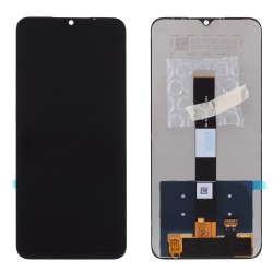 Ekranas Xiaomi Redmi 9A / 9C / 9AT / Redmi 10A / POCO C3 su lietimui jautriu stikliuku juodas OEM