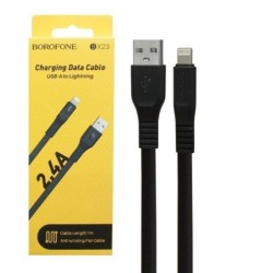 USB kabelis BOROFONE BX23 "lightning" juodas 1m