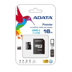 ADATA 16GB MicroSDHC UHS-I Class10 +SD adapter