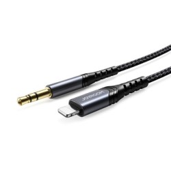 Audio adapteris JOYROOM (SY-A02) lightning i 3,5mm(p) juodas (1M)