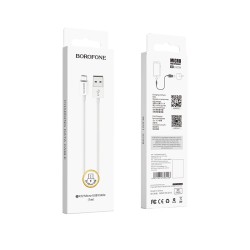 Kabelis Borofone BX22 USB - MicroUSB 1.0m 2.4A baltas