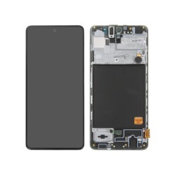 Ekranas Samsung A515 A51 2020 su lietimui jautriu stikliuku juodas originalus (service pack)