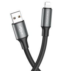 Kabelis Borofone BX82 Bountiful USB - Lightning 1.0m 2.4A juodas