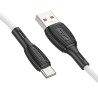 Kabelis Borofone BX86 Advantage USB - Type-C 1.0m 3A silikoninis, baltas