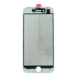 LCD stikliukas Apple iPhone 8 / SE 2020 su rėmeliu ir OCA + poliarizuota baltas OEM