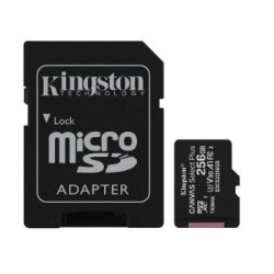 Atminties korta Kingston Canvas Select Plus MicroSD 256GB (class10 UHS-I 100MB/S) + SD Adapteris