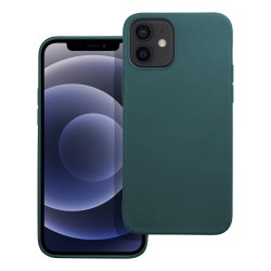 Dėklas MATT Apple iPhone 12 / 12 Pro tamsiai žalias