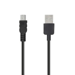 USB kabelis – mini USB 1m juodas