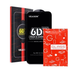 LCD apsauginis stikliukas 6D Pro Xiaomi Redmi 9A / 9C / 10A  juodas