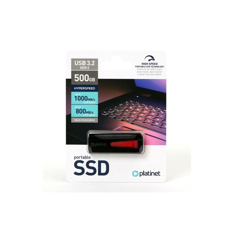 Atmintine SSD Platinet USB 500GB (USB 3.2 R/W 1053/890 MB/s)