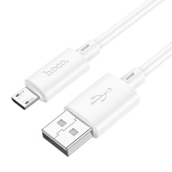Kabelis HOCO Gratified X88 USB - MicroUSB, 2.4A, 1m, baltas