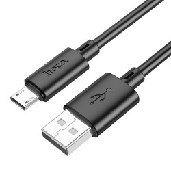Kabelis HOCO Gratified X88 USB - MicroUSB, 2.4A, 1m, juodas