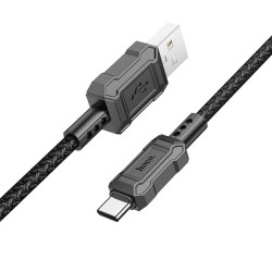 Kabelis HOCO Leader X94 USB - Type C, 3A, 1m, juodas