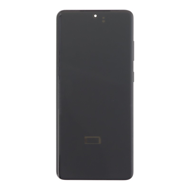 Ekranas Samsung S20 Plus G985 / G986 su lietimui jautriu stikliuku ir rėmeliu juodas OLED (real size)