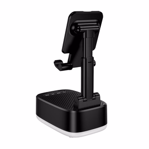 Borofone Портативная Bluetooth-колонка BR200 Marea 3 в 1 с держателем и внешним аккумулятором 1500 мАч — чёрный