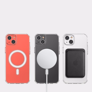 MagSafe iPhone 15 Plus Skaidrus magnetinis dėklas - skaidrus