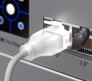 Ubiquiti UACC-Cable-Patch-EL-1M-W tinklo kabelis Permatomas, Balta Cat6