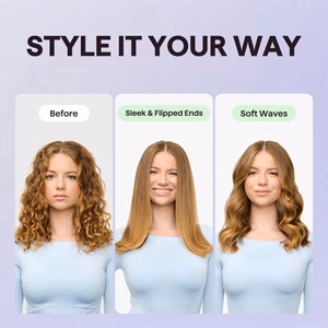 Wavytalk Sleek Sweep plaukų tiesinimo šepetys, rožinis