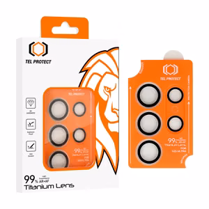 Tempered Glass Tel Protect Titanium Lens 99% AR on camera for Samsung Galaxy S24 Ultra transparent (lens 5 pcs)