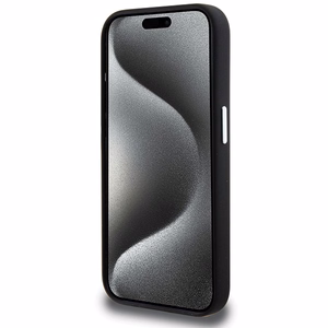 BMW parašo skystas silikonas Magnetinis dėklas telefonui iPhone 15 Pro - juodas