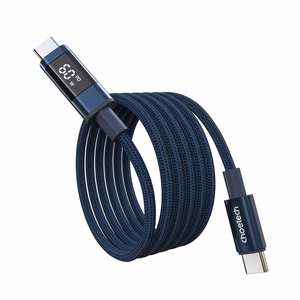 Choetech XCC-1068 PD 60W USB-C — USB-C кабель с дисплеем 1.2 m — синий