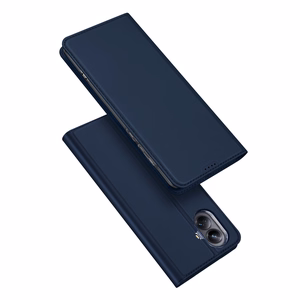 Dux Ducis Skin Pro dėklas Realme 10 Pro+ lankstus dangtelis kortų piniginė stovas - mėlynas