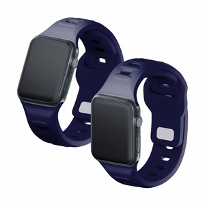 38/40/41/42 mm Ocean Blue (small) - 3mk Silicone Watch Strap for Apple