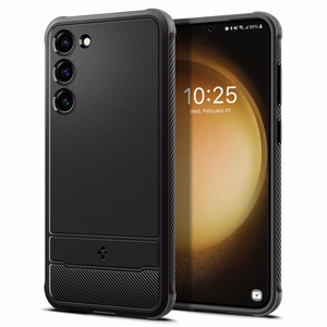 Чехол Spigen Rugged Armor для Samsung Galaxy S23 — матовый чёрный