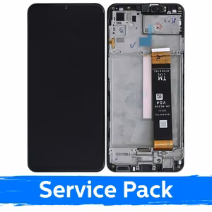 LCD дисплей для Samsung M336 M33 5G / M236 M23 5G чёрный с рамкой (Service Pack)