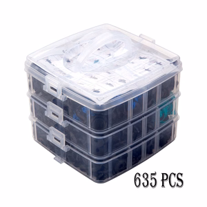 Automotive trim clip set, 635 pcs., E6089