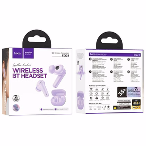 Wireless earphones Hoco TWS EQ23 purple