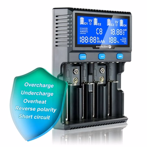 Charger for cylindrical Li-ion and Ni-MH batteries everActive UC-4200