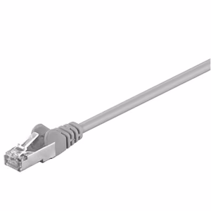 Goobay 50126 – network patch cable, CAT 5e, F/UTP, RJ45 (8P8C), grey