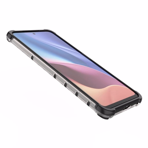 Honeycomb dėklas šarvuotas dėklas su TPU buferiu Xiaomi Redmi K40 Pro+ / K40 Pro / K40 / Poco F3 raudonas